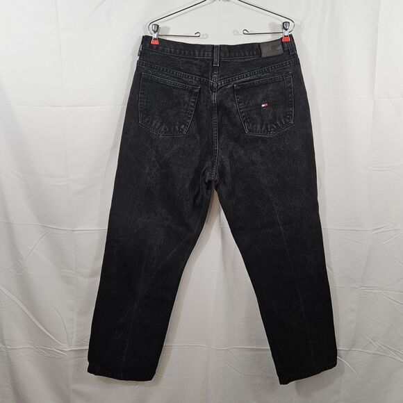 Tommy Hilfiger Jeans Women's 16 Black Denim Triple T Freedom Y2K - Picture 4 of 6